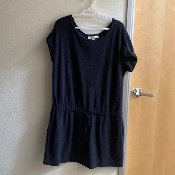 LOFT Dresses & Skirts - Navy drop waist dress